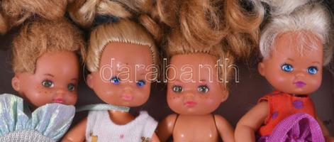 ca 1970 4 db Mattel baba, jelzettek. kb 13 cm