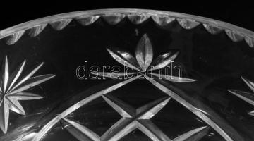 Ólomkristály kínáló, hibátlan, d: 20 cm