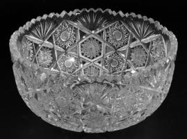 Magyar ólomkristály kínáló, hibátlan, d: 20 cm