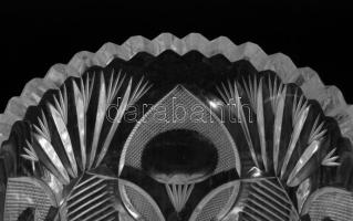 Magyar ólomkristály váza, hibátlan, m: 21 cm