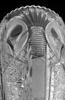 Magyar ólomkristály váza, hibátlan, m: 21 cm