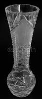 3 darab ólomkristály váza, hibátlan, m: 21 cm alatt