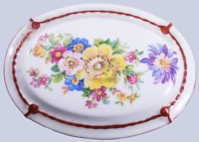 Zsolnay bonbonier, jelzett, hibátlan, 10x7,5 cm