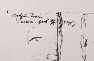 Vaszary János (1867-1939): I. világháborús jelenet tevékkel, 1916. Ofszet, papír, jelzett a nyomaton...