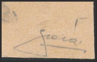 Olvashatatlan jelzéssel: Lovas a viharban, 1946. Ceruza, papír. 10x14,5 cm