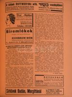 1940 Mult és Jövő. Zsidó irodalmi, művészeti, társadalmi és kritikai folyóirat. Szerk.: Patai József...