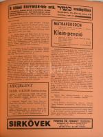 1940 Mult és Jövő. Zsidó irodalmi, művészeti, társadalmi és kritikai folyóirat. Szerk.: Patai József...