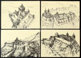 165 db lap a Kárpát medence várai, erődítményei sorozatból, közte másodpéldányok