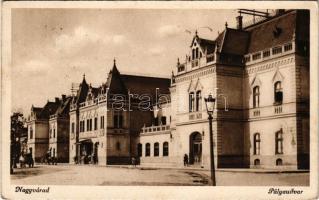 1942 Nagyvárad, Oradea; Pályaudvar, vasútállomás / railway station (EK)