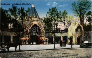 1940 Budapest XIV. Állatkerti főbejáró, automobil (EK)