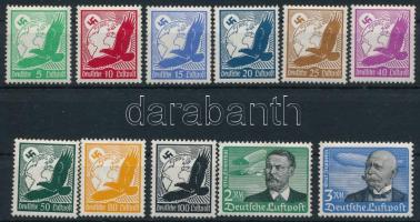 Deutsches Reich 1934 Légiposta Mi 529-539 közte 6 postatiszta érték, 3 falcos és 2 hibás / 6 values MNH, 3 hinged and 2 faulty (Mi EUR 300.-)