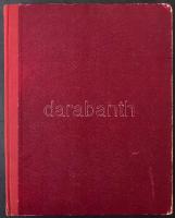 18 fehér lapos A4-es berakó, piros borítóval, használt állapotban