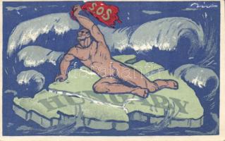 SOS Hungary litho