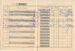 1946. "Pesti Magyar Kereskedelmi Bank" takarék betétkönyve, részben kitöltve