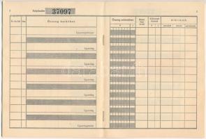 1946. "Pesti Magyar Kereskedelmi Bank" takarék betétkönyve, részben kitöltve