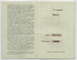 ~1914-1945. 3db klf takarékbetétkönyv, közte "Magyar-Olasz Bank Részvénytársaság", "M...