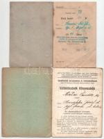 5db betétkönyv és váltókölcsön könyv, közte 1946. "Pesti Magyar Kereskedelmi Bank" takarék...