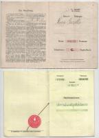 5db betétkönyv és váltókölcsön könyv, közte 1946. "Pesti Magyar Kereskedelmi Bank" takarék...