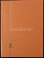 16 fehér lapos A4-es berakó, sárgásbarna borítóval