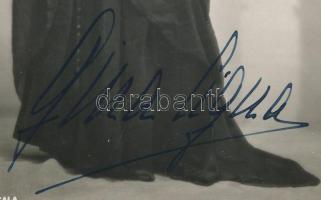 Gina Cigna (1900-2001) francia-olasz operaénekes (drámai szoprán) aláírt fotója, 15x10,5 cm / Signed photo of Gina Cigna (1900-2001) French-Italian dramatic soprano