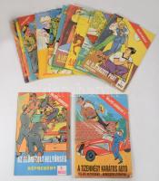 Rejtő-sorozat képregény sorozat 12 száma. Korcsmáros Pál rajzaival. kiadói tűzött papírkötés általában jó állapotban rejtvények nagyrészt megfejtve