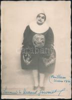 Marcel Journet (1868-1933) francia operaénekes (basszus) autográf aláírása egy szerepében őt ábrázol...