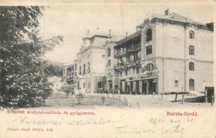 Bártfafürdő Hotel Erzsébet and the shop of J. Werther