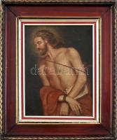 Corelli jelzéssel: Krisztus. Olaj, farost. Keretben. 18x23 cm