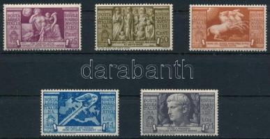 Olaszország 1937 Augustus légiposta értékek Mi 586-590 jó minőség / good quality (Mi EUR 140.-)