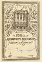 A százéves Nemzeti Színház. Az 1937/38-as centenáris év emlékalbuma. Bp. 1938, Pallas Irodalmi és Ny...