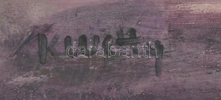 Kmetty jelzéssel: Virágok. Olaj, farost, 56×52 cm