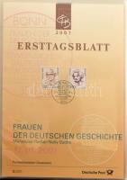 NSZK 2001 50 db Ersttagsblatt, közepes gyűrűs mappában tokkal