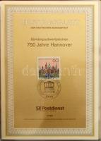 NSZK 94 db Ersttagsblatt az 1991-1992 közötti időszakból, közepes gyűrűs mappában