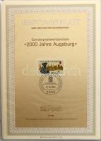 NSZK 84 db Ersttagsblatt az 1985-1987 közötti időszakból, közepes gyűrűs mappában