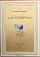 NSZK 84 db Ersttagsblatt az 1985-1987 közötti időszakból, közepes gyűrűs mappában