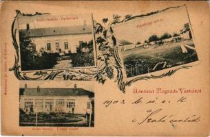 1902 Ipolyvarbó, Ipoly-Varbó, Nógrád-Varbó, Vrbovka; Szabó kastély, kúria, parkrészlet, gazdasági ud...