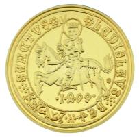DN "Magyar aranypénzek utánveretben - II. Ulászló guldiner" aranyozott Ag emlékérem tanúsítvánnyal (5,5g/0.999/25mm) T:PP