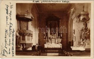 1907 Nógrádmarcal, római katolikus templom belső. photo (EK)