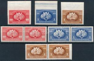 1949 UPU D sor és C sor párokban (26.000) (60f D festékfolt a gumin / ink on the gum)