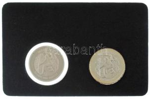 Mauritius 1977. 25R (2xklf) Ag és Cu-Ni "II. Erzsébet / Ezüst jubileum" egyik kapszulában, német nyelvű tájékoztatóval T:PP,BU kis patina Mauritius 1977. 25 Rupees (2xdiff) Ag and Cu-Ni "Elizabeth II / Silver Jubilee" one in capsule, with certificate in German C:PP,BU small patina Krause KM#43, #43a