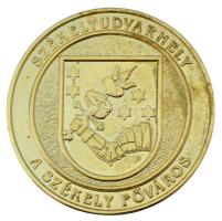 DN "Székelyudvarhely - A székely főváros / Csaba királyfi" kétoldalas fém emlékérem, erede...
