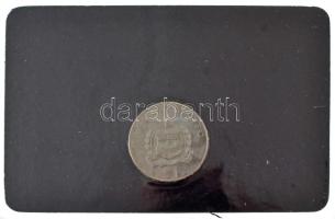 Nyugat-Szamoa 1977. 1T Cu-Ni "II. Erzsébet / Ezüst jubileum" német nyelvű tájékoztatóval T...