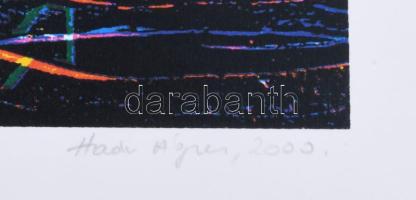 Haász Ágnes (1951-): Metszet, 2000. Szitanyomat, papír. Jelzett. Művészpéldány E.A. III/V számozássa...