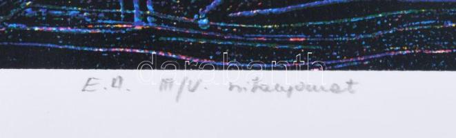 Haász Ágnes (1951-): Metszet, 2000. Szitanyomat, papír. Jelzett. Művészpéldány E.A. III/V számozássa...