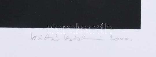 Kádár Katalin (1951-): Tűzijáték az ezredfordulón, 2000. Szitanyomat, papír, jelzett, számozott (10/...