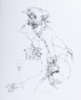 Ruttkay Sándor (1951-): Szerelmesek. Szitanyomat, papír, jelzett, számozott (37/50), 50×40 cm