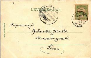 1904 Szob, részlet a Dunáról. Hegedüs Lajos kiadása (fa)