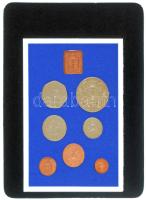 Nagy-Britannia 1977. 1/2p-50p (7xklf) forgalmi sor lezárt dísztokban, "II. Erzsébet uralkodásán...