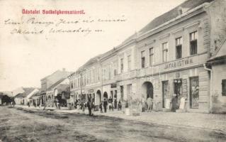 Székelykeresztúr with the shop of István Jakab