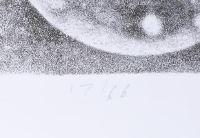 Zemlényi Csaba (1943-): Litho. Litográfia, papír, jelzett, számozott (17/66), 42x42 cm